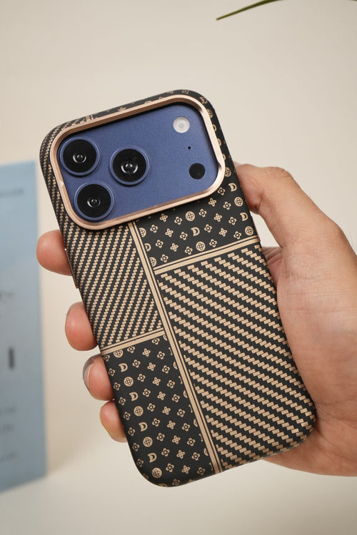 FiberTech Slim MagSnap Case for iPhone 17 | Aramid Fiber Weave, MagSafe & Wireless Charging Compatible