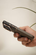 FiberTech Slim MagSnap Case for iPhone 17 | Aramid Fiber Weave, MagSafe & Wireless Charging Compatible