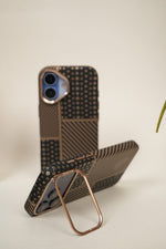 FiberTech Slim MagSnap Case for iPhone 17 | Aramid Fiber Weave, MagSafe & Wireless Charging Compatible