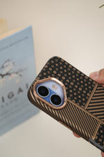 FiberTech Slim MagSnap Case for iPhone 17 | Aramid Fiber Weave, MagSafe & Wireless Charging Compatible