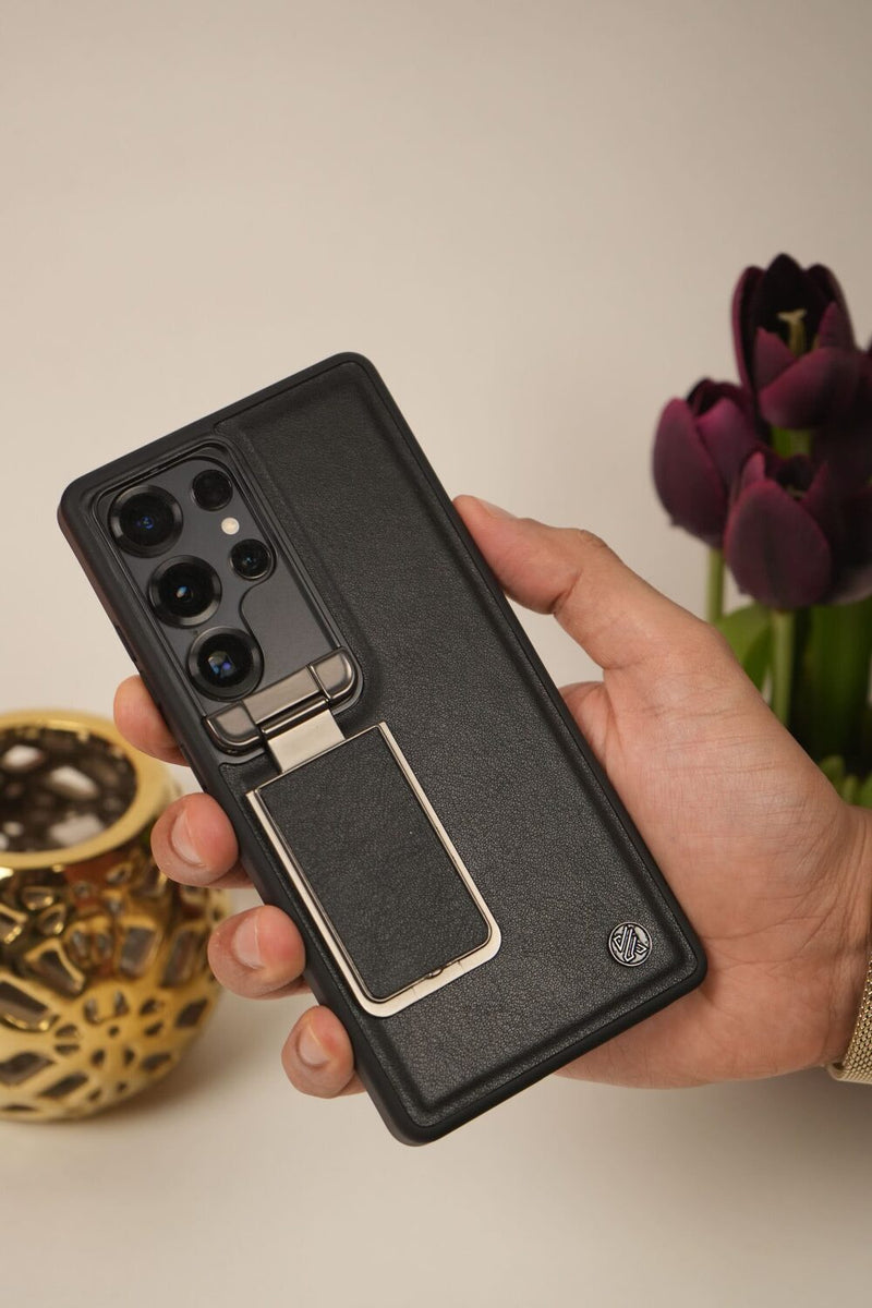 Samsung S26 Ultra Cover - Elegant Brown Leather Case (With Camera Protection)