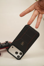 iPhone 17 Pro Max FR Edition Stitched PU Leather Case Cover