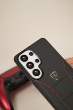 Samsung Galaxy S26 Ultra FR Edition Stitched PU Leather Case Cover