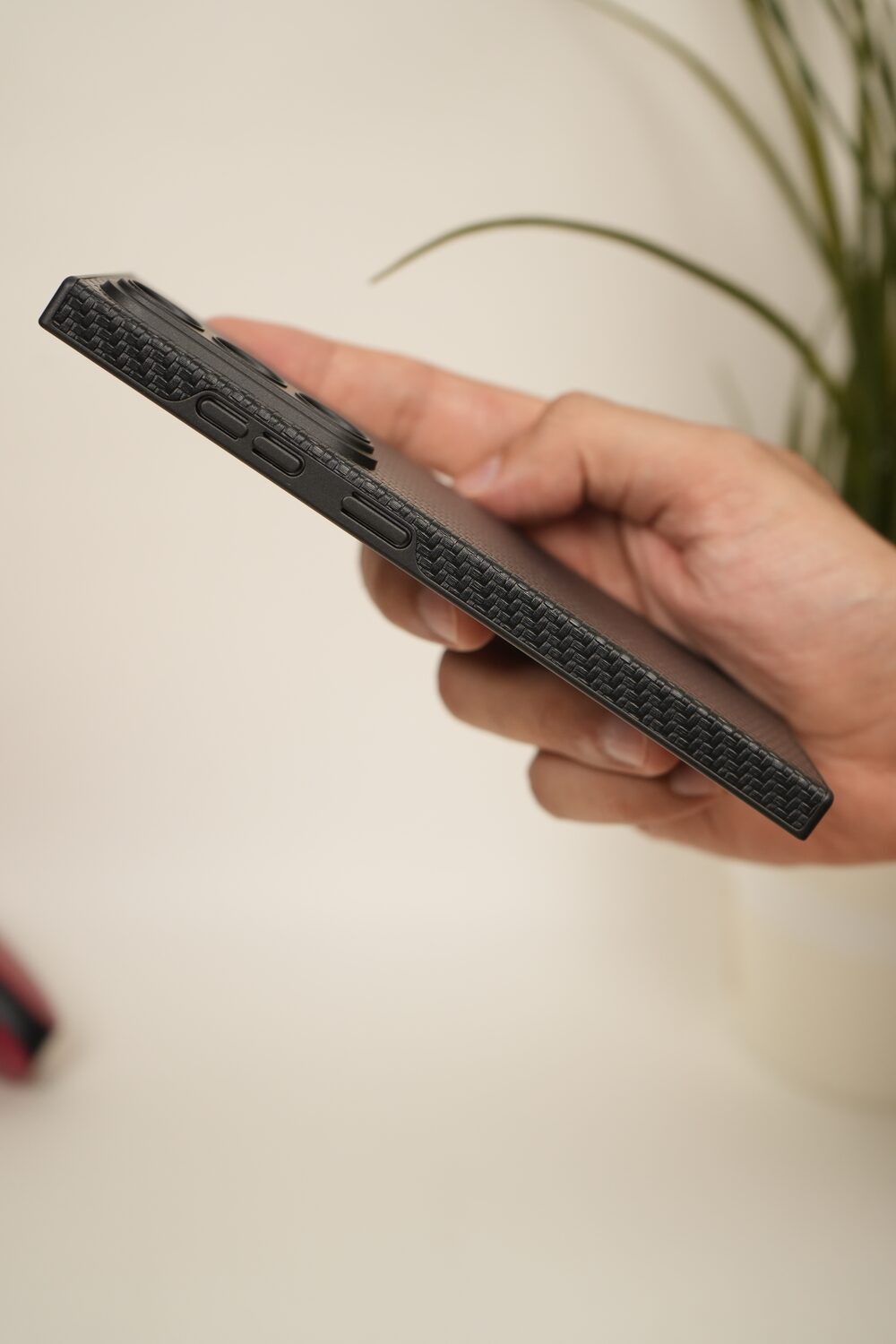 Samsung Galaxy S26 Ultra Carbon Fiber Texture Case – Slim Matte Back Cover with Camera Protection