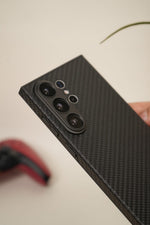 Samsung Galaxy S25 Ultra Carbon Fiber Texture Case – Slim Matte Back Cover with Camera Protection