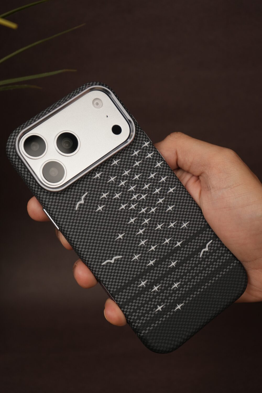 MagSafe Carbon Fiber Textured Print Case for iPhone 17 Pro / 17 Pro Max