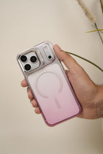 iPhone 17 Pro Max Gradient Translucent MagSafe Case with Electroplated Lens Holder | PC+TPU Hybrid