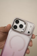 iPhone 17 Pro Max Gradient Translucent MagSafe Case with Electroplated Lens Holder | PC+TPU Hybrid