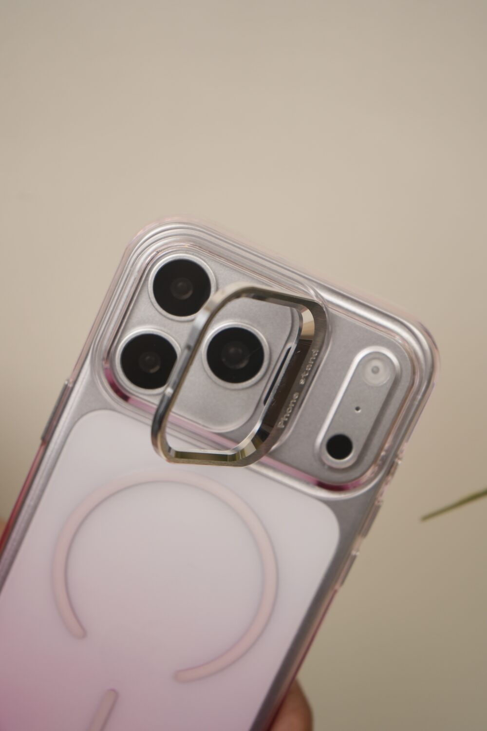 iPhone 17 Pro Max Gradient Translucent MagSafe Case with Electroplated Lens Holder | PC+TPU Hybrid