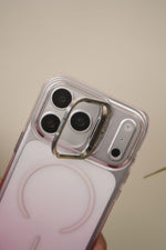 iPhone 17 Pro Max Gradient Translucent MagSafe Case with Electroplated Lens Holder | PC+TPU Hybrid