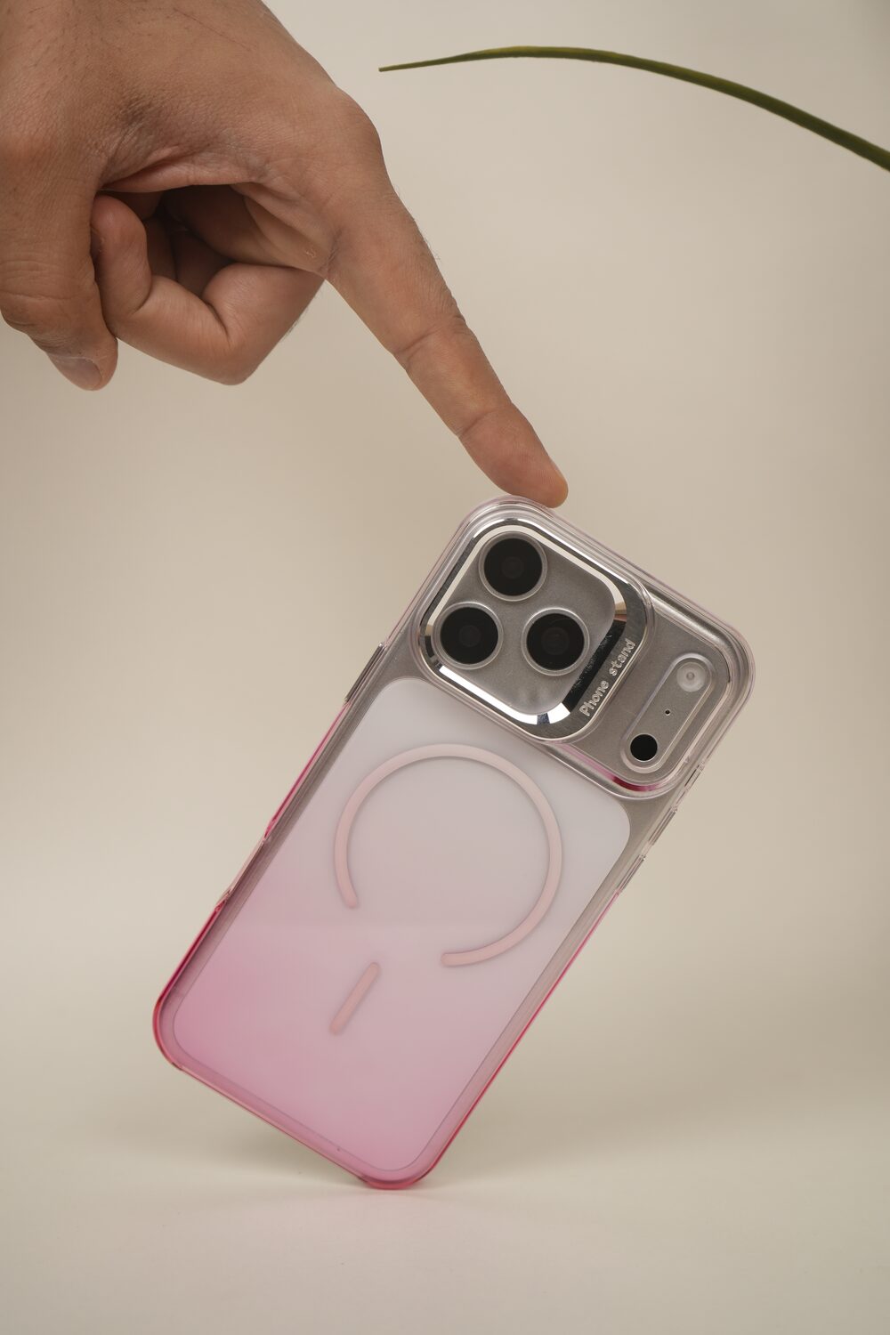 iPhone 17 Pro Max Gradient Translucent MagSafe Case with Electroplated Lens Holder | PC+TPU Hybrid