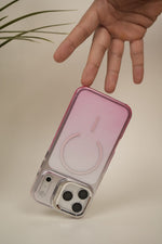 iPhone 17 Pro Max Gradient Translucent MagSafe Case with Electroplated Lens Holder | PC+TPU Hybrid