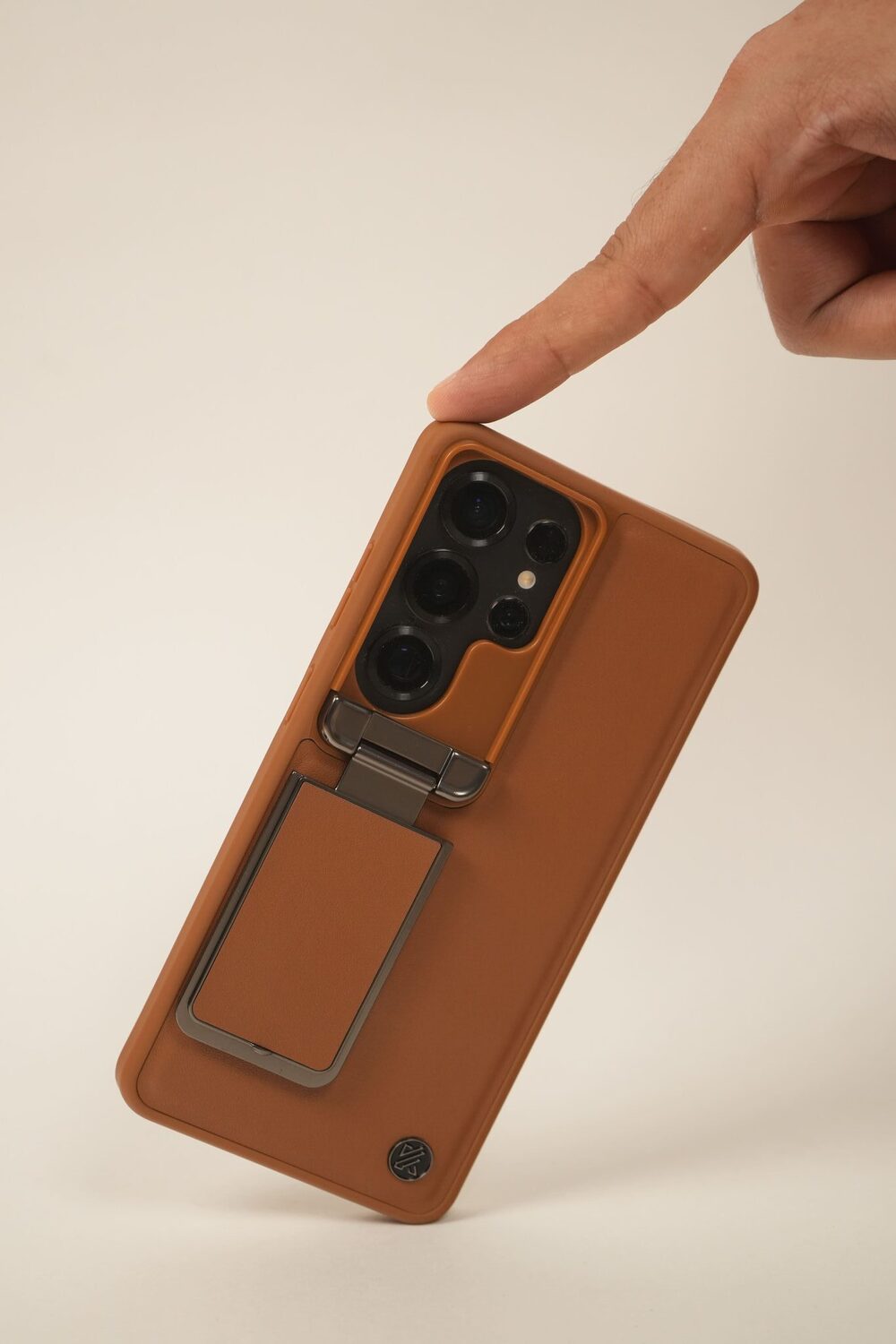 Samsung S26 Ultra Cover - Elegant Brown Leather Case (With Camera Protection)