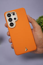 Exclusive Hard Back Case for Samsung S24 Ultra 5G with Leather Textured Finish, Matte finish Buttons and Soft Inner Fabric