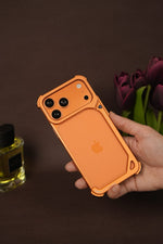 iPhone 17 Pro Max 9 Shaped Rectangular Frameless Metal Bumper Case with Camera Shield | Shockproof Aviation-Grade Alloy Frame
