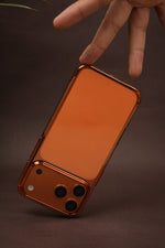 iPhone 17 Pro Max Crystal Clear Case with Glossy Electroplated Edges | Anti-Yellow Slim Hard Back