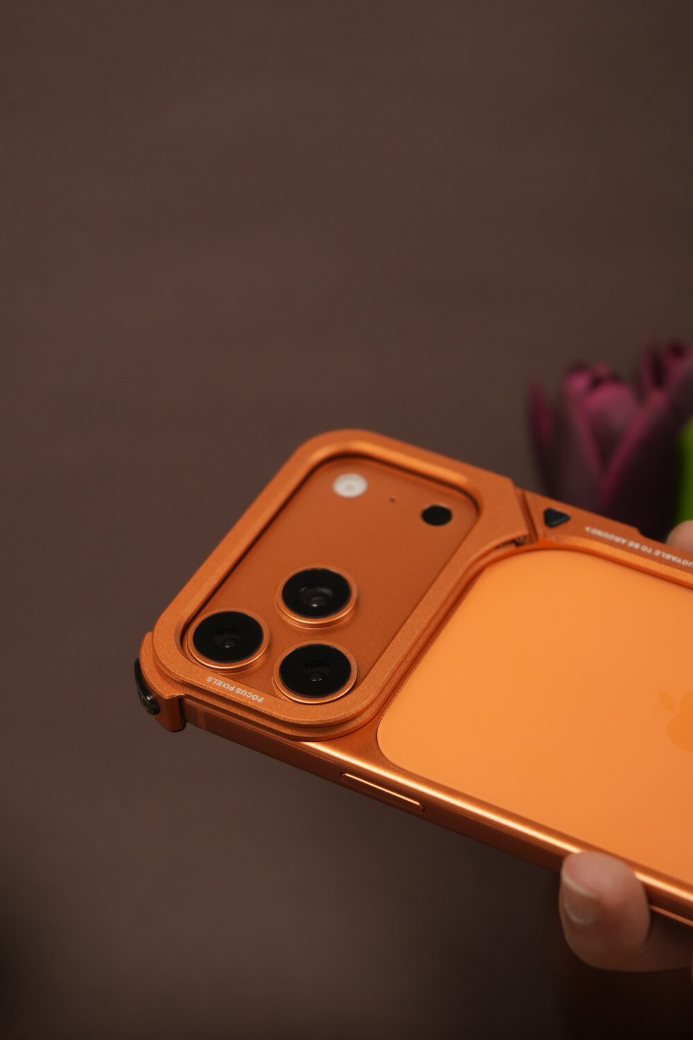 iPhone 17 Pro Max 9 Shaped Rectangular Frameless Metal Bumper Case with Camera Shield | Shockproof Aviation-Grade Alloy Frame