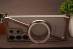 Samsung Galaxy S26 Ultra Naked Aluminum Case with Rotating MagSafe Ring Stand