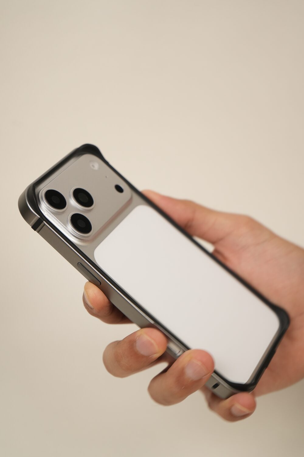 iPhone 17 Pro Max Metal Bumper Case with Reinforced Corners & Raised Camera Edges | Slim Industrial Protection