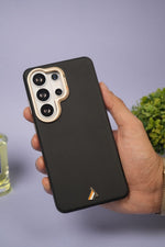 Exclusive Hard Back Case for Samsung S24 Ultra 5G with Leather Textured Finish, Matte finish Buttons and Soft Inner Fabric