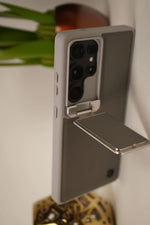 Samsung S25 Ultra Cover - Elegent Black Leather Case (With Camera Protection)
