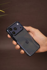 iPhone 17 Pro Max Crystal Clear Case with Glossy Electroplated Edges | Anti-Yellow Slim Hard Back