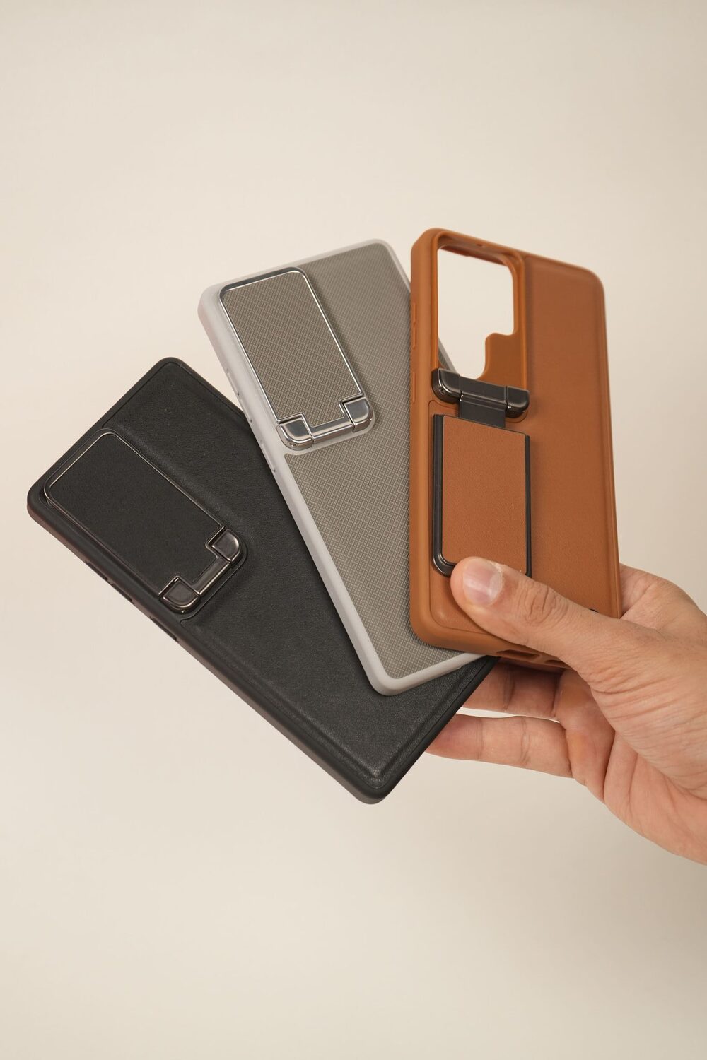 Samsung S26 Ultra Cover - Elegant Brown Leather Case (With Camera Protection)