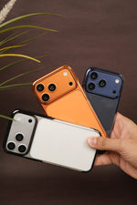 iPhone 17 Pro Max Crystal Clear Case with Glossy Electroplated Edges | Anti-Yellow Slim Hard Back