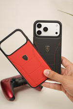 iPhone 17 Pro Max FR Edition Stitched PU Leather Case Cover
