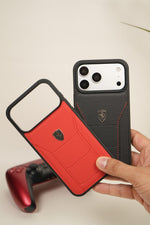 iPhone 17 Pro Max FR Edition Stitched PU Leather Case Cover