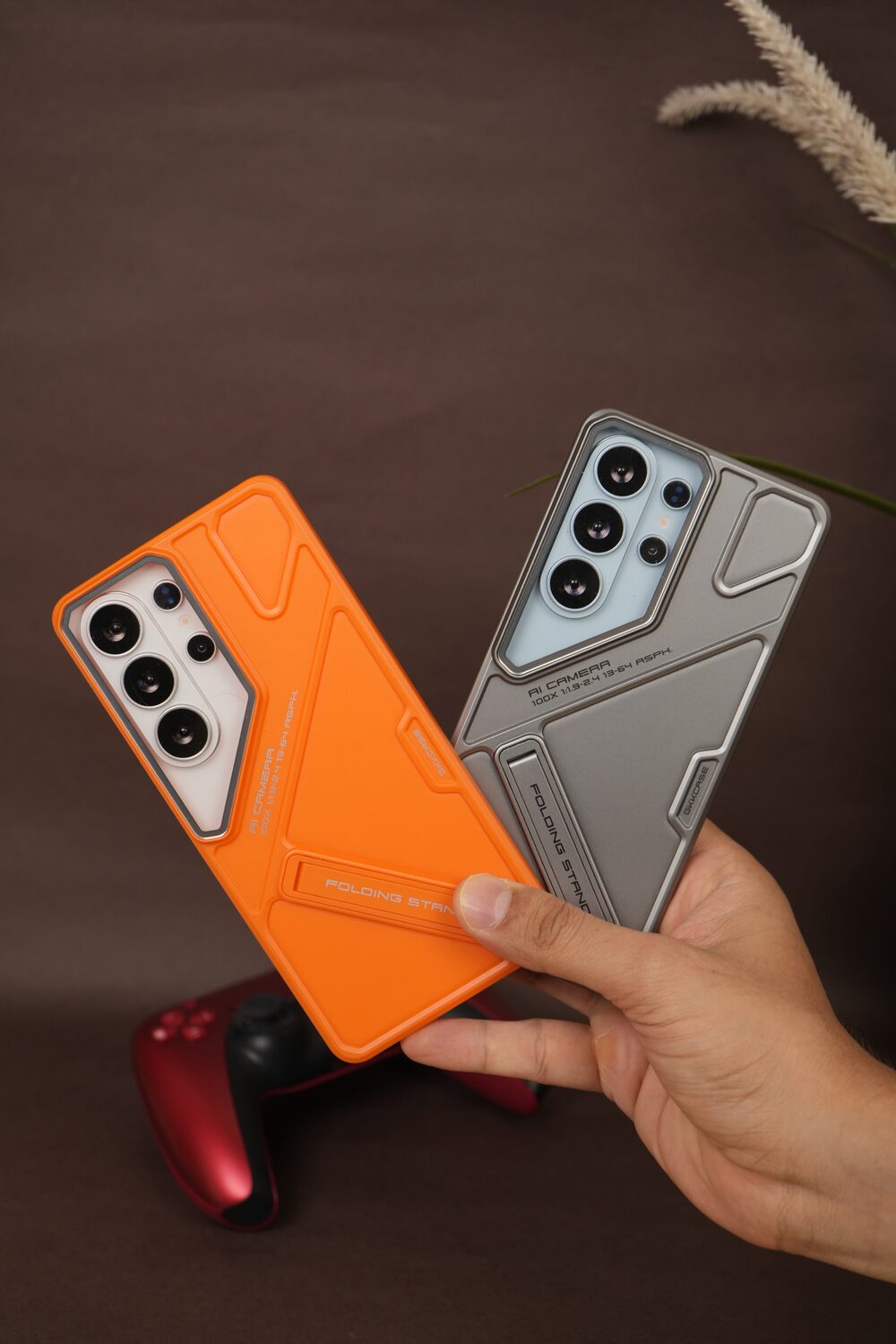 Samsung Galaxy S26 Ultra Matte PC Stand Case with Lens Protection