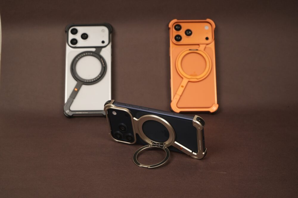Z Bracket 360 Rotating MagSafe Phone Case Cover for iPhone 17 Series | Metal Frameless Edition