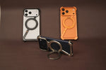 Z Bracket 360 Rotating MagSafe Phone Case Cover for iPhone 17 Series | Metal Frameless Edition