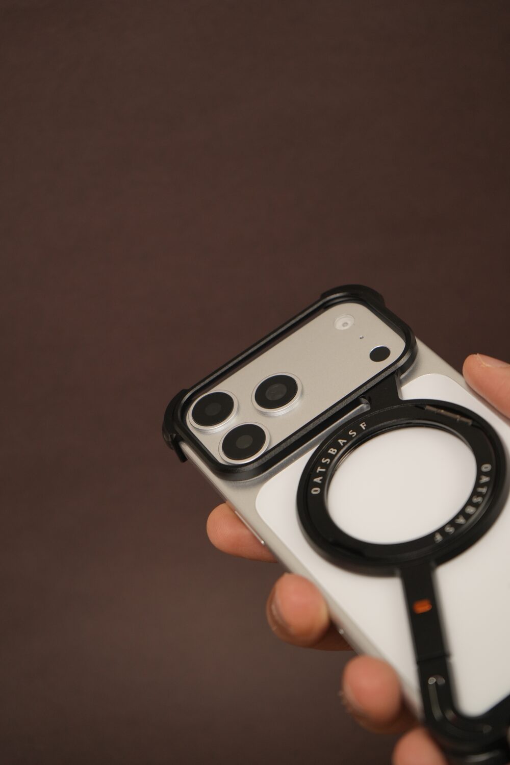 Z Bracket 360 Rotating MagSafe Phone Case Cover for iPhone 17 Series | Metal Frameless Edition