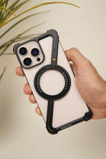 Samsung Galaxy Z Fold 7 Naked Aluminum Z-Frame Case with 360° Rotating MagSafe Ring Stand