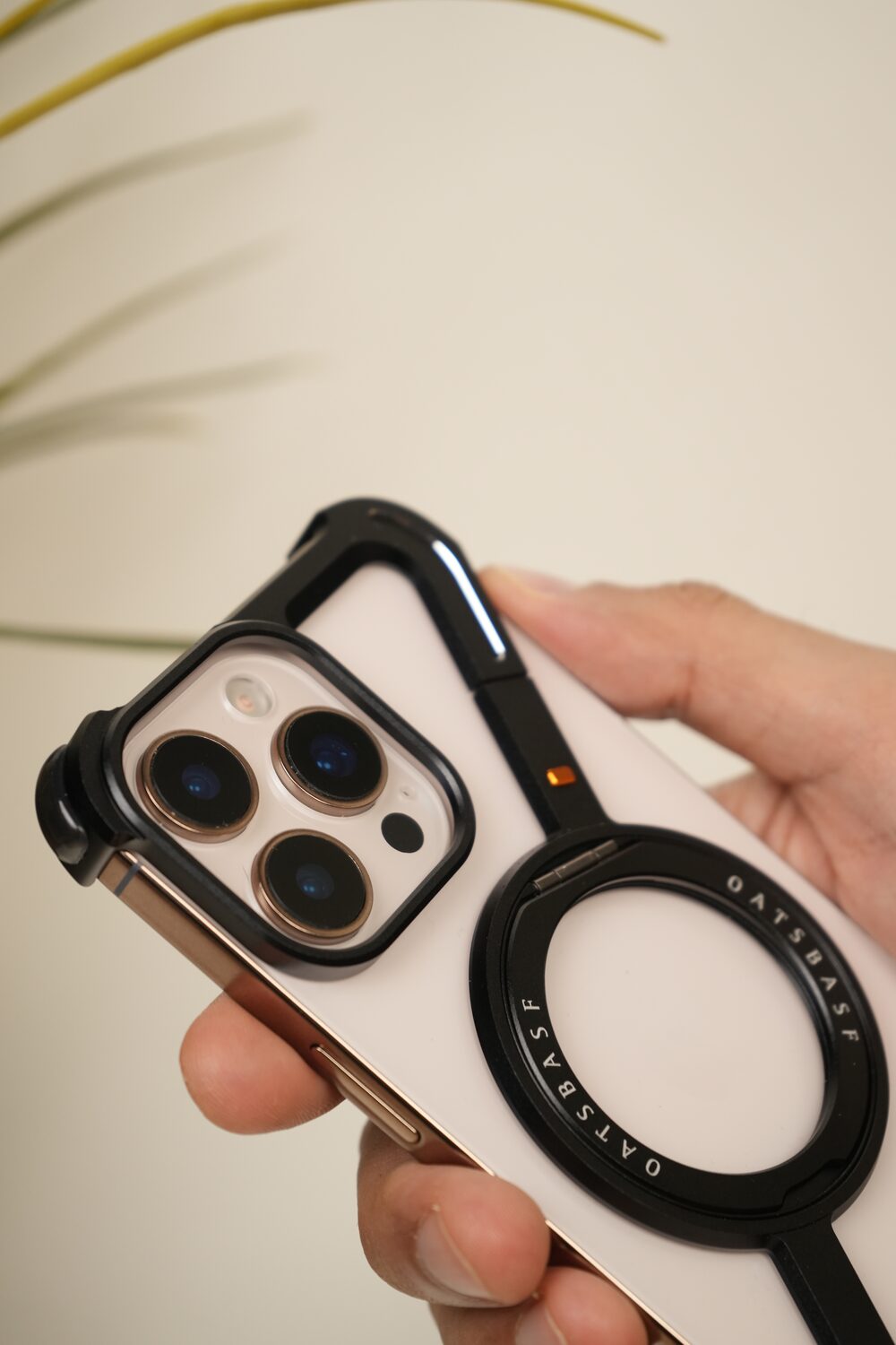 Samsung Galaxy Z Fold 7 Naked Aluminum Z-Frame Case with 360° Rotating MagSafe Ring Stand