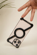 Samsung Galaxy Z Fold 7 Naked Aluminum Z-Frame Case with 360° Rotating MagSafe Ring Stand