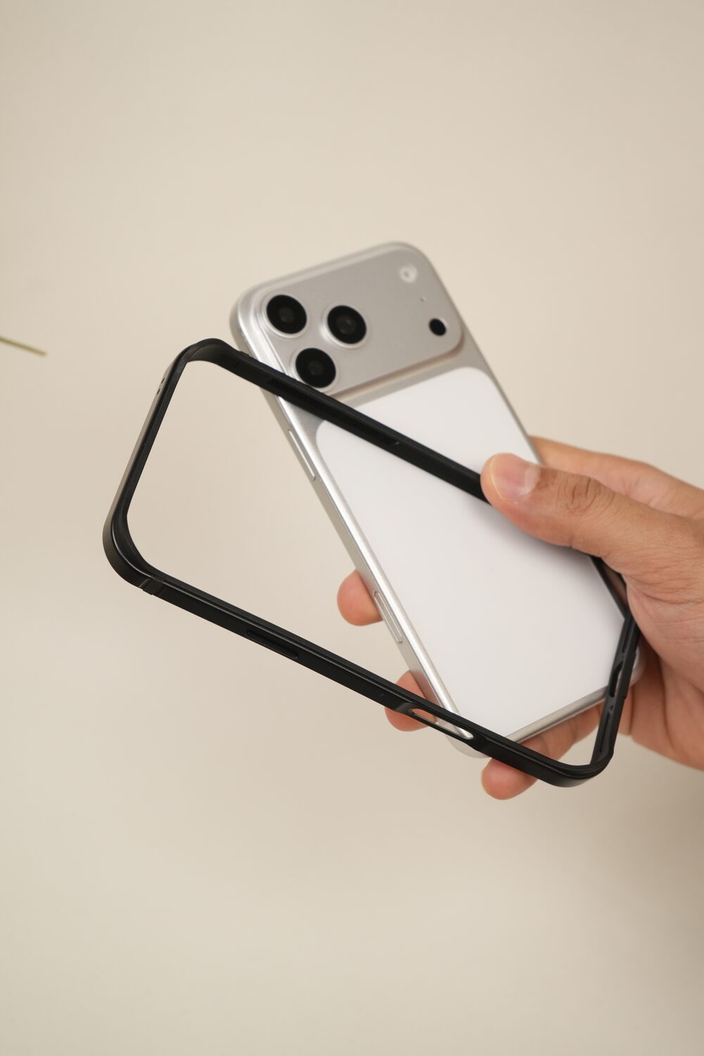 iPhone 17 Pro Max Metal Bumper Case with Reinforced Corners & Raised Camera Edges | Slim Industrial Protection