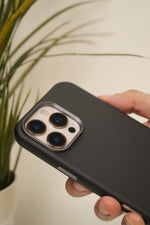 iPhone 16 Pro Max Pebble Grain Leather MagSafe Case with Metal Camera Bump | Slim & Anti-Scratch