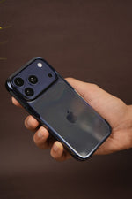 iPhone 17 Pro Max Crystal Clear Case with Glossy Electroplated Edges | Anti-Yellow Slim Hard Back