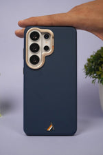 Exclusive Hard Back Case for Samsung S24 Ultra 5G with Leather Textured Finish, Matte finish Buttons and Soft Inner Fabric