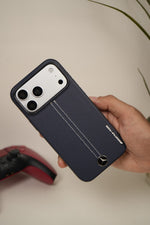 iPhone 17 Pro Max AMG Edition Stitched PU Leather Case Cover