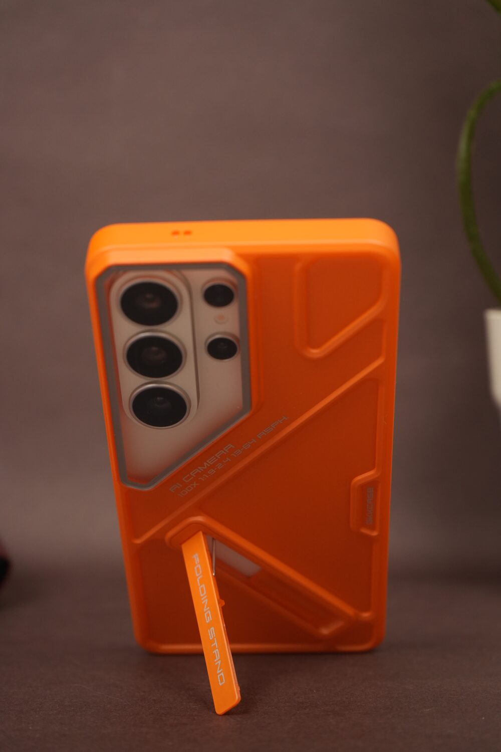 Samsung Galaxy S26 Ultra Matte PC Stand Case with Lens Protection