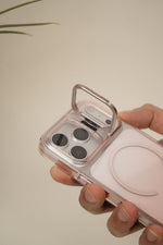 iPhone 17 Pro Max Gradient Translucent MagSafe Case with Electroplated Lens Holder | PC+TPU Hybrid