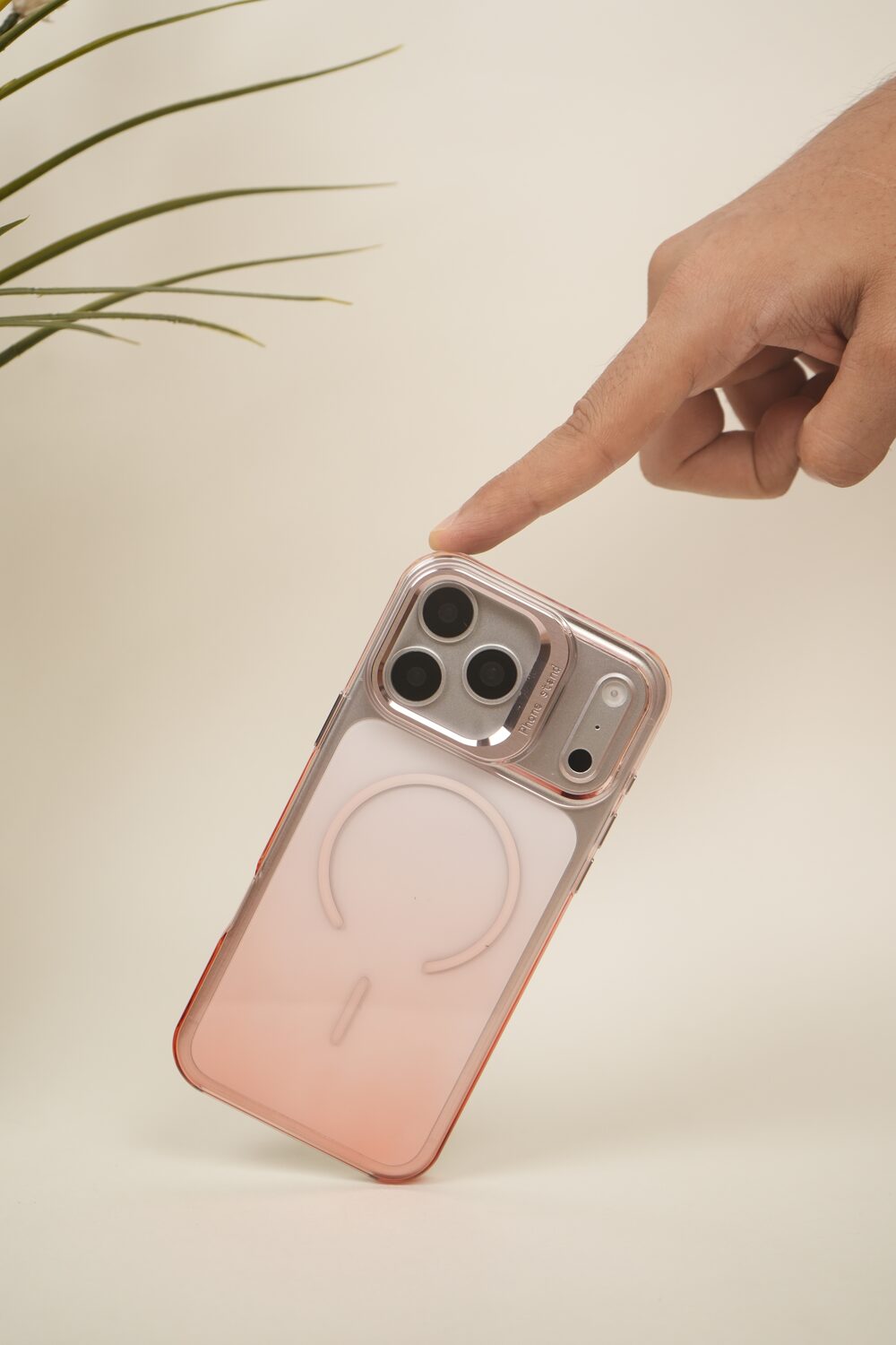 iPhone 17 Pro Max Gradient Translucent MagSafe Case with Electroplated Lens Holder | PC+TPU Hybrid