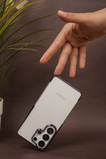 Samsung Galaxy S26 Ultra Crystal Clear Case with Glossy Electroplated Edges | Anti-Yellow Slim Hard Back