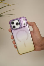 iPhone 17 Pro Max Gradient Translucent MagSafe Case with Electroplated Lens Holder | PC+TPU Hybrid