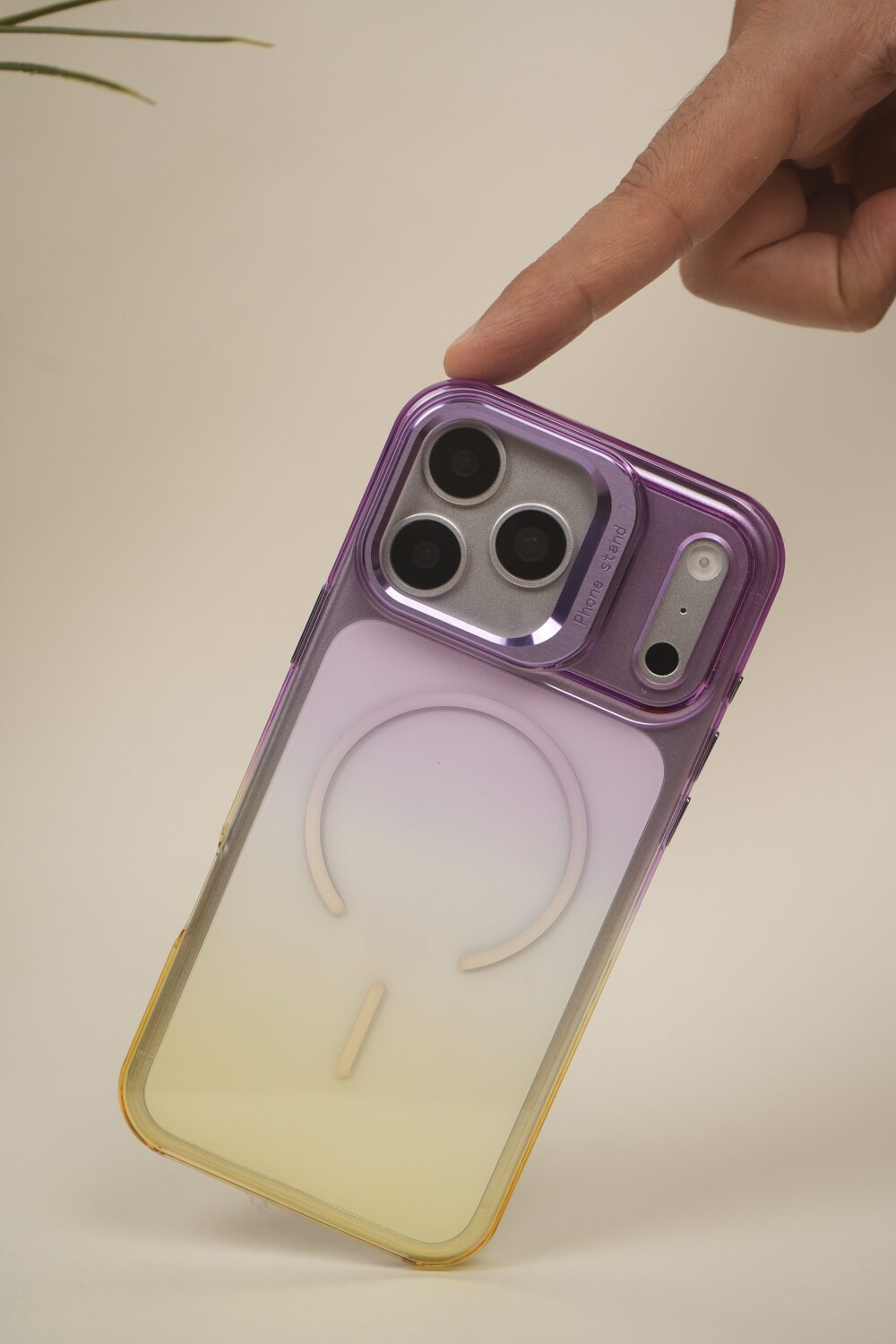 iPhone 17 Pro Max Gradient Translucent MagSafe Case with Electroplated Lens Holder | PC+TPU Hybrid