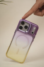 iPhone 17 Pro Max Gradient Translucent MagSafe Case with Electroplated Lens Holder | PC+TPU Hybrid