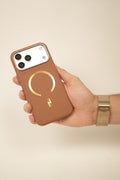 iPhone 17 Pro Dual Texture Leather MagSafe Case | Textured Grip Frame & Smooth Centre Panel